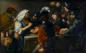 Fortune teller with soldier